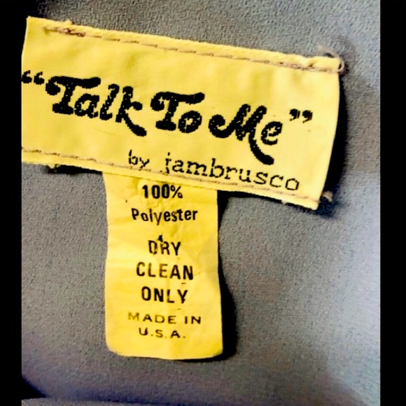 Vintage Talk to Me Jambrusco Dress Size L Embellished Rhinestones Pearls - Picture 13 of 14